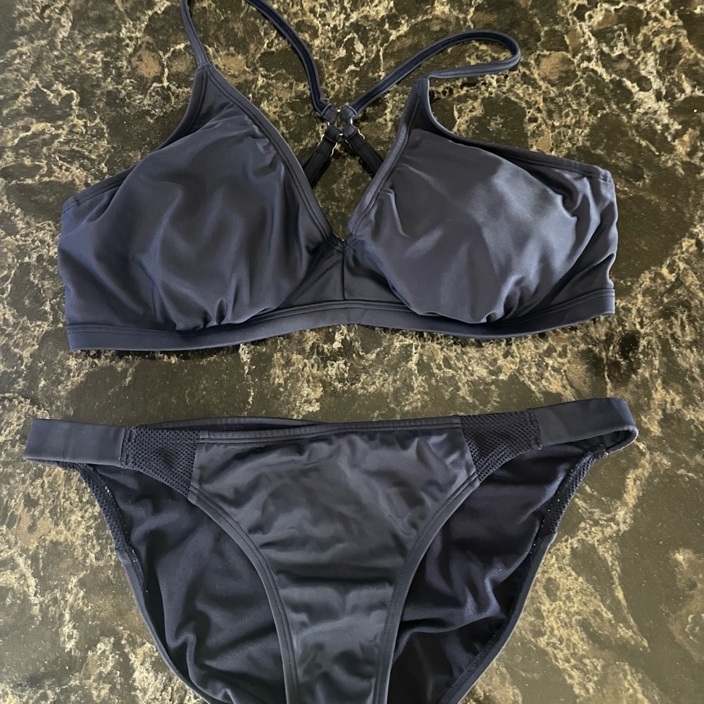 Athleta Navy Blue Bikini Set